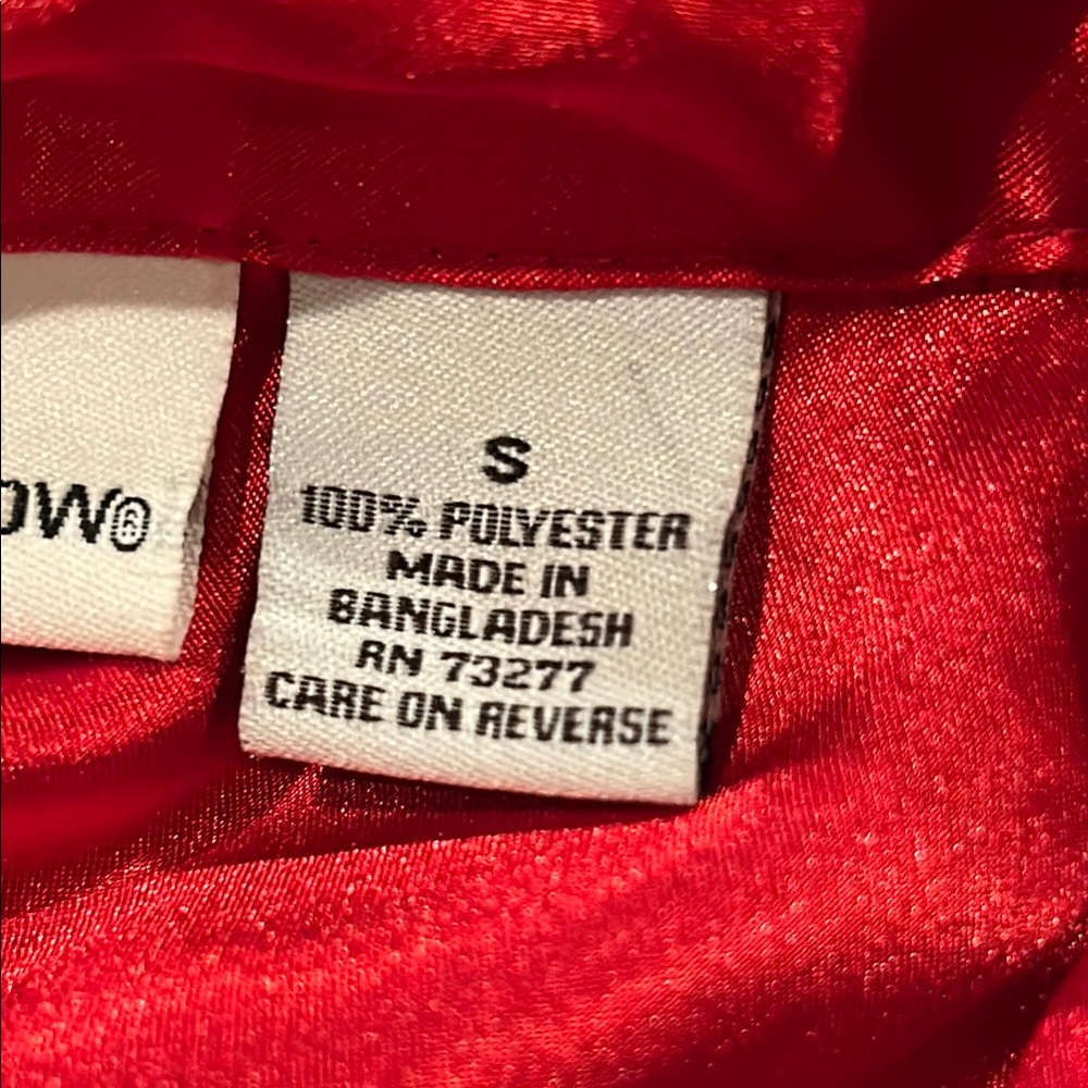 Croft & Barrow Red Satin Blouse - Picture 8 of 11